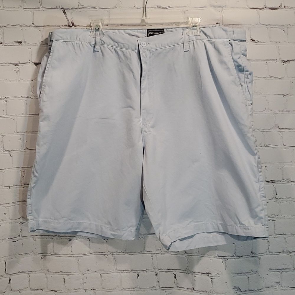 Men's big and tall Architect light blue chino shorts